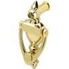 115-Degree 1/2-Inch Diameter Fire-Rated Glass Lens Door Viewer Knocker In Polished Brass