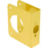 4.5 X 3.88 In Steel Entry/Deadbolt Door Repair Cover (Brass)