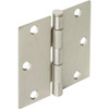 3-1/2" Residential Plain Bearing Door Hinge Satin Nickel Square Corner Pack Of 2