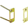 1-1/8w X 2-3/4"H Deadlock Strike Plate Brass, Package Of 2 Pairs