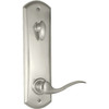 Kwikset Tustin Satin Nickel Interconnect Keyed Entry Door Lever With Smartkey Security