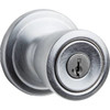 Kwikset Abbey Satin Chrome Keyed Storeroom Door Knob