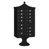 Salsbury Industries Regency Decorative- -Includes Top And Cover- Black