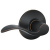 Schlage F-Series Lock F10 Passage Accent Lever Style (Aged Bronze)