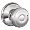 Schlage F-Series Lock F10 Passage Georgian Knob (Bright Chrome)