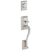Schlage F-Series Lock F58 Exterior Lever Addison Style Design (Satin Nickel)