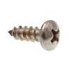 Sheet Metal Screws Pan Head Sharp Pointed Tip 8 X 1/2" Gr 18-8 Ss Package Of 25