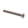 Ms, Flat Hd, Phil Dr, #8-32 X 1-, Grade 18-8 Ss, Package Of 25