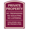 Custom Arched Designer Sign, Non-Reflective, 16 X 22