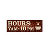 Semi-Custom Coordinated Laundry Interior Sign, Brown, 9 X 3