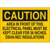 Brady "Caution" Sign 7" H X 10" W Polyester Black On Yellow