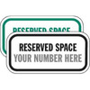 Semi-Custom Reserved For Sign, Reflective, 12 X 6