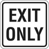 Exit Only Mini Sign, Reflective, 12x12