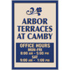 Custom Dimensional Sign With Straight Corners, Smooth Finish, 24 X 36