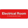 Sign Electrical Room 9x3"