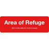 Sign Area Of Refuge 9x3"