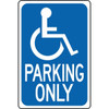 Hy-Ko "Parking Only" Sign, 18 X 12", Aluminum