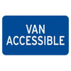 California/Van Accessible Disabled Parking Sign, Reflective, 12 X 8"