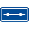 Disabled Parking Supplemental Arrows Sign, Blue Non-Reflective, 12 X 18