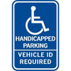 Minnesota Handicapped Parking Disabled Parking Sign, Reflective, 12 X 18"