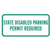 Washington State Disabled Parking... Sign Reflective, 12 X 6"