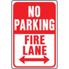 Hy-Ko "No Parking Fire Lane" Sign, 12 X 18", Aluminum