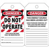 Accuform Danger Do Not Operate 5 3/4" X 3 1/4" Lockout Tag Package Of 25