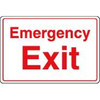 Emergency Exit Interior Sign, 9 X 6