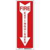 Brady Fire Extinguisher Sign 24" H X 4" W X 0.1" D Fiberglass White On Red