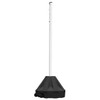 Plasticade Roll-A-Post 18 Portable Post Sign Stand Kit B/W