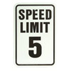 Hy-Ko 18 In X 12 In Aluminum Speed Limit 5 Mph Sign