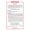 Single Source U.s. Safety Securty Card Pack Of 100