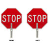 Brady Traffic Control Paddle Stop Sign 18" H X 18" W Aluminum White On Red
