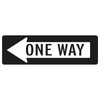 One Way Sign With Left Arrow, High Intensity, 12 X 18