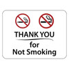 Hy-Ko "Thank You For Not Smoking" Cigarette/E-Cigarette Hospitality Sign, Pack Of 50