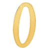 4 In. House Number 0, Diecast, Brass Finish, Package Of 5