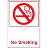 No Smoking Acrylic Architectural Sign, 6 X 9