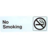 Hy-Ko "No Smoking" Sign, Self-Adhesive Plastic, 9 X 3"