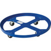Vestil 900 Lb Capacity Blue Steel Overpack Drum Dolly 28"