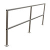 Vestil Aluminum Safety Handrail No Toeboard 108 Inch