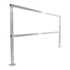 Vestil Aluminum Safety Handrail No Toeboard 84 In