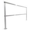 Vestil Aluminum Safety Handrail No Toeboard 96 Inch