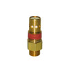 Powermate 1/2 Inch Npt X 1/2 Inch Tube With 1/8 Inch Bleeder Check Valve