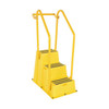 Vestil Step Poly Nest 3 Step Yellow With Hand And Back Rail