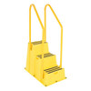 Vestil Step Poly Nestable 3 Step Yl W/Handrails