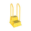 Vestil Step Poly Nestable 2 Step Yellow With Handrails