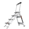 Little Giant Ladders Safety Step 4  Aluminum 300 Lbs Capacity Step Ladder