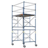 Metaltech 10 Ft. X 5 Ft. X 7 Ft. Safer Stack, 2 Story Rolling Scaffold Tower