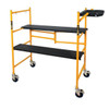 Metaltech 4' Jobsite Series Folding Scaffold With Tool Shelf