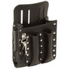 Klein Tools 5-Pocket Black Leather Tool Pouch With Knife Snap